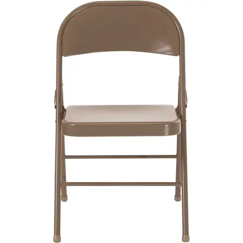 Beige Metal Folding Chair Beige Metal Folding Chair