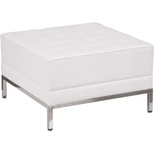 Melrose White Ottoman Melrose White Ottoman