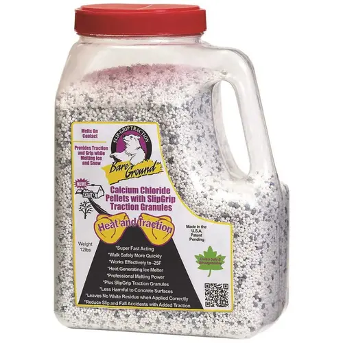 7 lbs. Shaker Jug of Calcium Chloride Pellets with Traction Granules