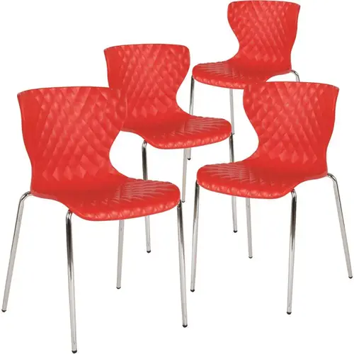 Red Plastic Stack Chairs Red Plastic Stack Chairs