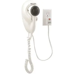 HAMILTON BEACH 8301 Wall Mount 1500 Watt Hair Dryer White With Night Light