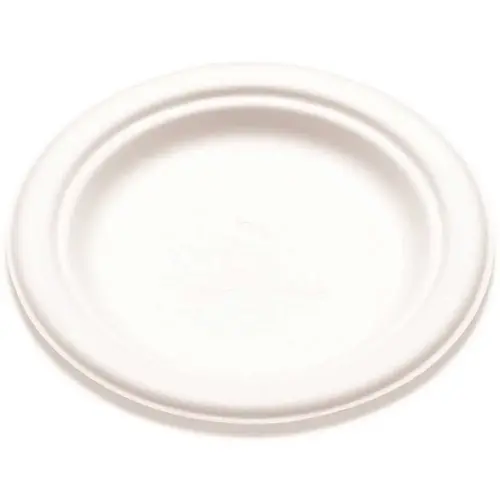 6 in. White Bagasse Plate - pack of 1000 6 in. White Bagasse Plate - pack of 1000