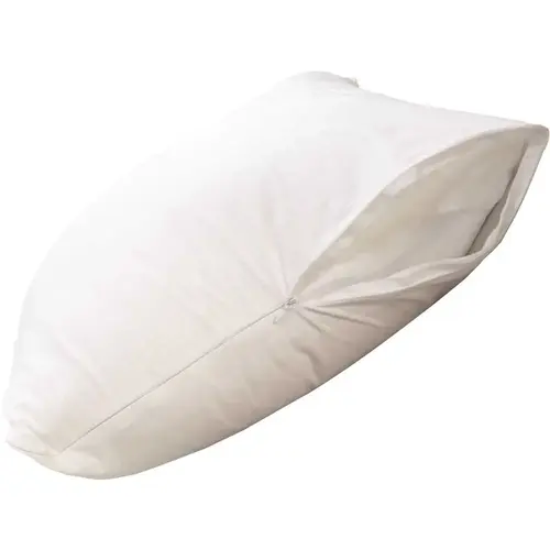 21 in. x 27 in. Waterproof Zippered Standard Pillow Protector White - pack of 12 21 in. x 27 in. Waterproof Zippered Standard Pillow Protector White - pack of 12