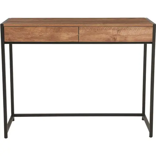 39.5 in. Rectangular Rustic 2 Drawer Writing Desks with Built-In Storage 39.5 in. Rectangular Rustic 2 Drawer Writing Desks with Built-In Storage
