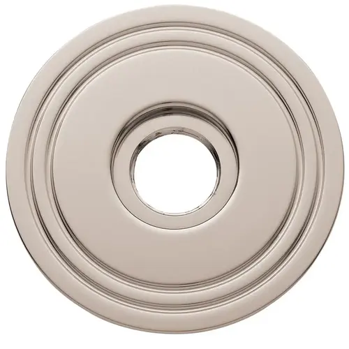 2-5/8" Grooved Passage Rose Lifetime Bright Nickel Finish Pair 2-5/8" Grooved Passage Rose Lifetime Bright Nickel Finish Pair