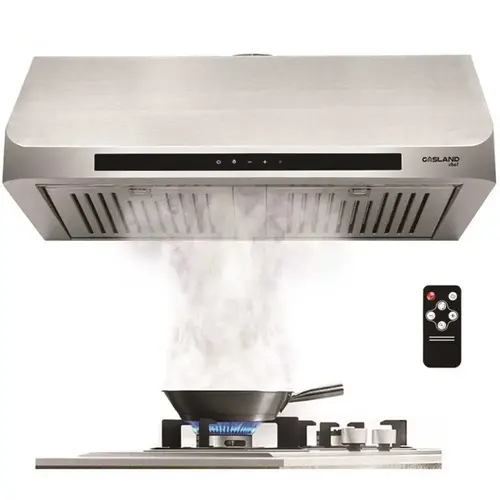 30 in. 3-Speed 450 CFM Built-In Range Hood Touch Screen Remote Control Under Cabinet Range Hood in Stainless Steel 30 in. 3-Speed 450 CFM Built-In Range Hood Touch Screen Remote Control Under Cabinet Range Hood in Stainless Steel