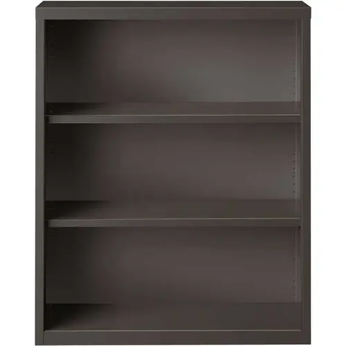 42 in. High Charcoal Metal 3-Shelf Standard Bookcase with Adjustable Shelves 42 in. High Charcoal Metal 3-Shelf Standard Bookcase with Adjustable Shelves