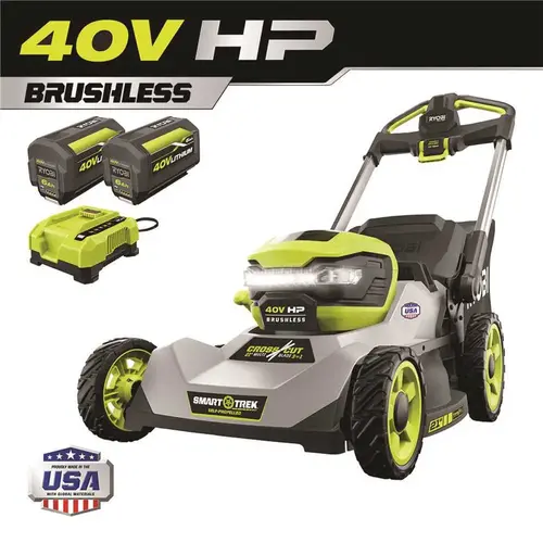 40V HP Brushless 21 in. Cordless Battery Walk Behind Multi-Blade Self-Propelled Mower - (2) 6.0 Ah Batteries & Charger 40V HP Brushless 21 in. Cordless Battery Walk Behind Multi-Blade Self-Propelled Mower - (2) 6.0 Ah Batteries & Charger