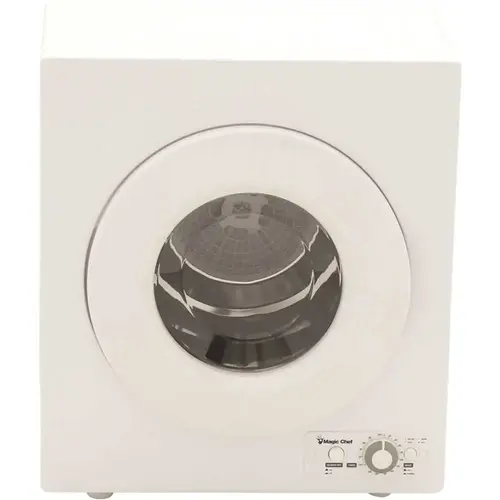 2.6 cu. ft. White Compact Electric Dryer