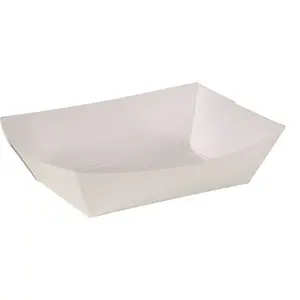 SOUTHERN CHAMPION TRAY COMPANY 0557 #500 White Food Tray 8-1/2 x 5-3/4 x 2" - pack of 500
