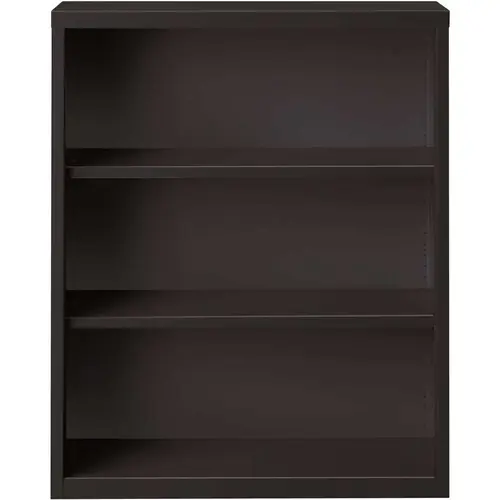 42 in. H Metal Black 3-Shelf Standard Bookcase