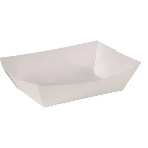 #50 Food Tray 4-37/64 x 3-13/64 x 1-1/4, White - pack of 1000