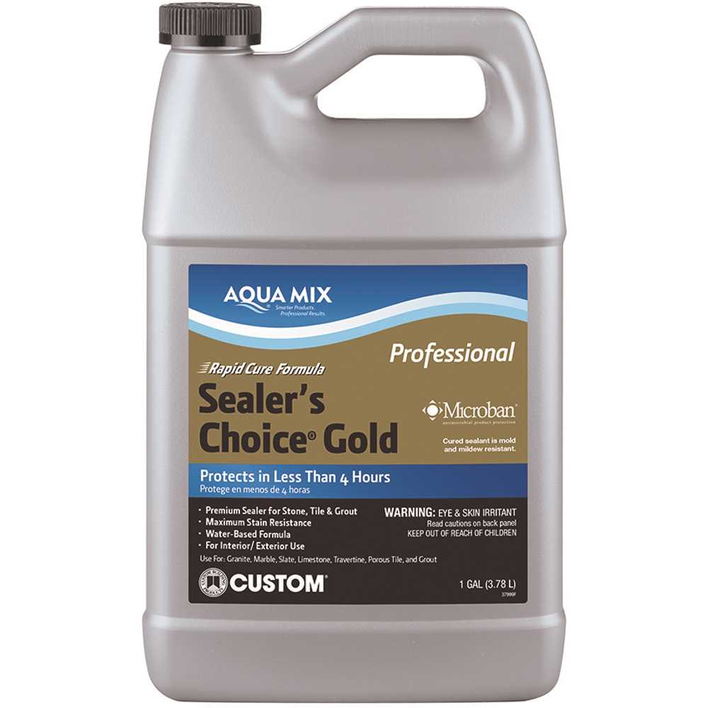 CUSTOM BUILDING PRODUCTS, INC. AMSC1 Aqua Mix Sealer's Choice Gold 4 qt. Penetrating Sealer for Tile, Concrete, Porcelain, Stone and Grout Clear