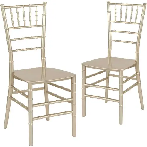 Champagne Flat Seat Resin Chiavari Chairs Champagne Flat Seat Resin Chiavari Chairs