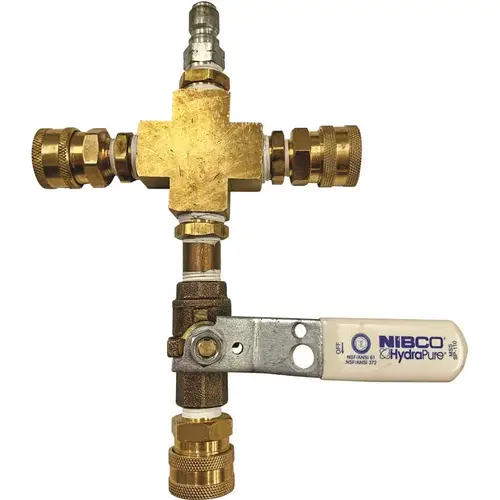 3/8 in. Male to Male 3-Way Quick Connect Adapter for Pressure Washers