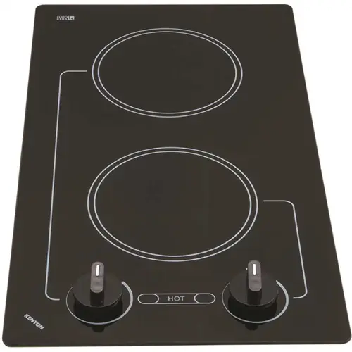 Caribbean 12 in. 240-Volt Radiant Electric Cooktop in Black with 2-Elements Caribbean 12 in. 240-Volt Radiant Electric Cooktop in Black with 2-Elements