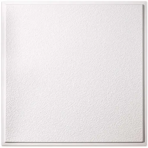 23.75in. X 23.75in. Stucco Pro Revealed Edge Vinyl Lay In White Ceiling Tile - pack of 12 23.75in. X 23.75in. Stucco Pro Revealed Edge Vinyl Lay In White Ceiling Tile - pack of 12