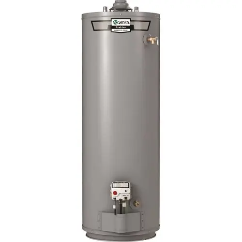 50-Gallon Tall W Side Taps Natural Gas Water Heater 22"d X 63-7/8"h