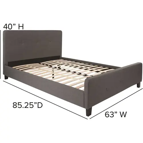 Dark Grey Queen Platform Bed Dark Grey Queen Platform Bed