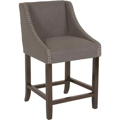 24 in. Dark Gray Fabric Bar Stool Color/Finish Family 24 in. Dark Gray Fabric Bar Stool Color/Finish Family