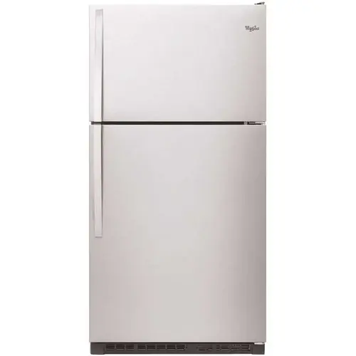 20.5 cu. ft. Top Freezer Refrigerator in Monochromatic Stainless Steel 20.5 cu. ft. Top Freezer Refrigerator in Monochromatic Stainless Steel
