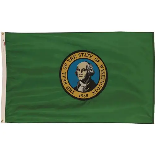 3 ft. x 5 ft. Nylon Washington State Flag 3 ft. x 5 ft. Nylon Washington State Flag