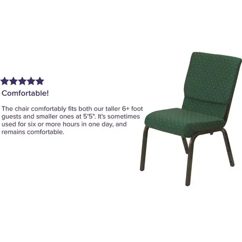 Fabric Stackable Chair in Green Fabric Stackable Chair in Green