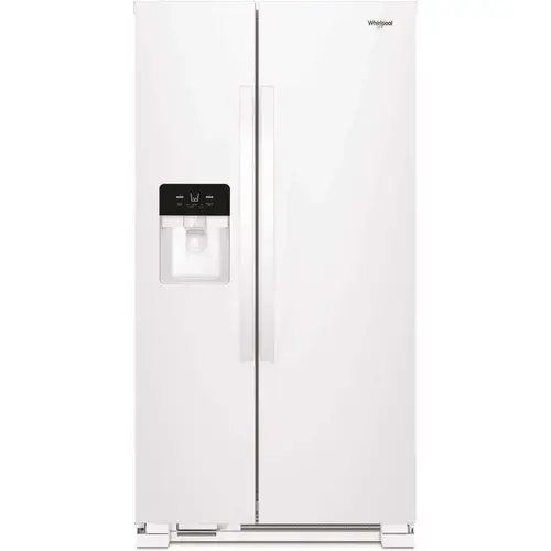 21 Cu. Ft. Side-By-Side Refrigerator With Ice Maker, White, ADA 21 Cu. Ft. Side-By-Side Refrigerator With Ice Maker, White, ADA