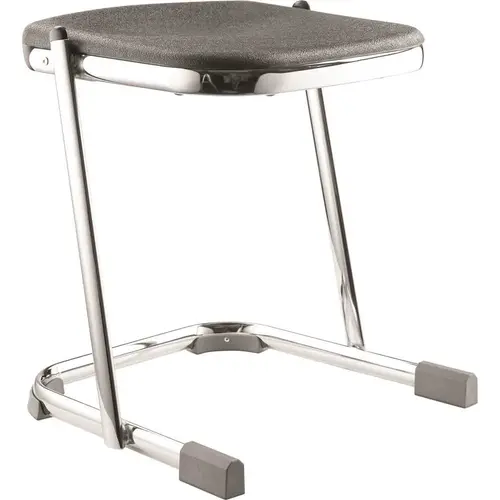 18 in. Elephant Z-Stool, Black Seat and Chrome Frame 18 in. Elephant Z-Stool, Black Seat and Chrome Frame