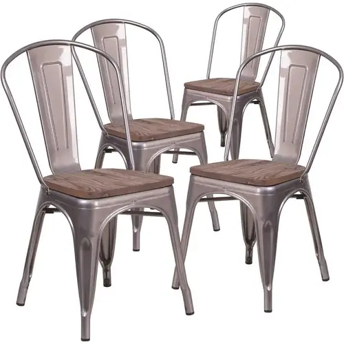 Clear Coated Restaurant Chairs Clear Coated Restaurant Chairs