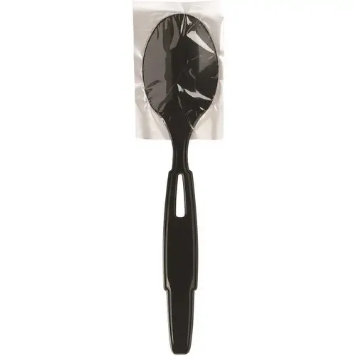 Black Series-W Heavy-Weight Polypropylene Wrapped Plastic Disposable Teaspoon Refill - pack of 24