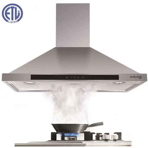 30 in. Wall Mount Range Hood with Aluminum Filters LED Lights Touch Control in Stainless Steel, 450 CFM 30 in. Wall Mount Range Hood with Aluminum Filters LED Lights Touch Control in Stainless Steel, 450 CFM