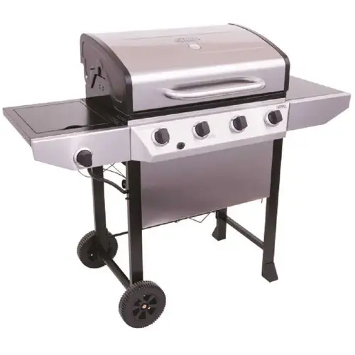 4-Burner Portable Propane Grill in Stainless Steel 4-Burner Portable Propane Grill in Stainless Steel