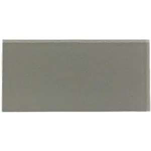 ASPECT A5071 6 in. x 3 in. Glass Decorative Wall TileSteel