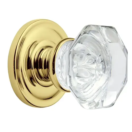 BALD FULL DUMMY-FILLMORE KNOB W/5048 ROSE, Polished Brass BALD FULL DUMMY-FILLMORE KNOB W/5048 ROSE, Polished Brass