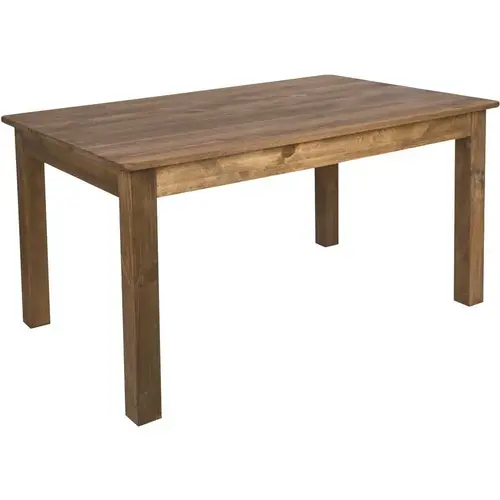 Antique Rustic Wood 4-Leg Dining Table Seats 8 Antique Rustic Wood 4-Leg Dining Table Seats 8