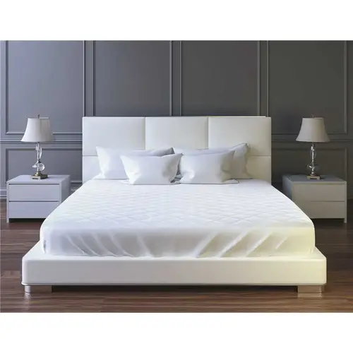 60 in. x 80 in. x 15 in. White Quilted Waterproof Queen Mattress Pad - pack of 8