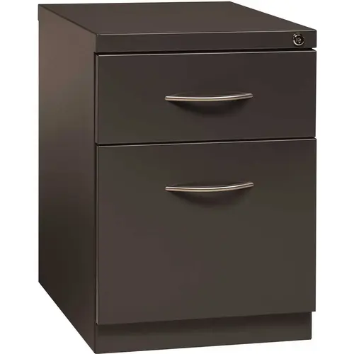 20" Deep Mobile Pedestal File Cabinet 2 Drawer Box-File, Letter Width, Charcoal