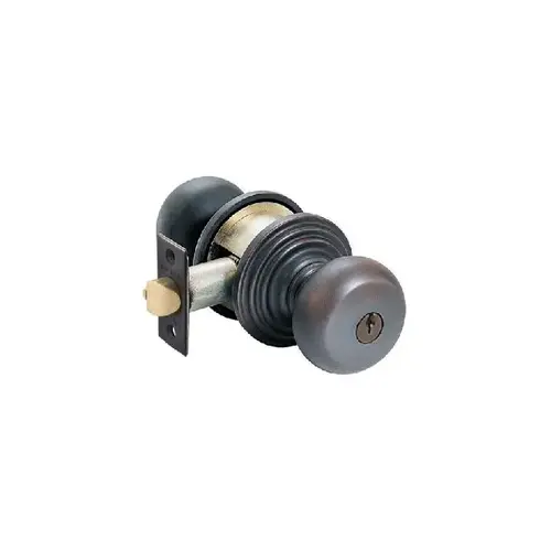 Providence Knob Keyed Entry With Regular Rose And Adjustable Latch Oil Rubbed Bronze Finish Providence Knob Keyed Entry With Regular Rose And Adjustable Latch Oil Rubbed Bronze Finish