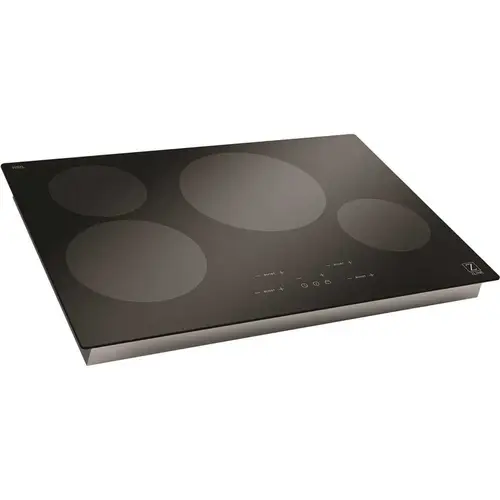30 in. 4 Burner Top Control Induction Cooktop in Black Glass 30 in. 4 Burner Top Control Induction Cooktop in Black Glass