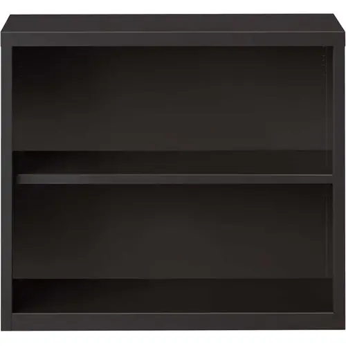 30 in. H Black Metal 2-Shelf Standard Bookcase 30 in. H Black Metal 2-Shelf Standard Bookcase