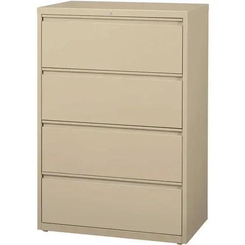 HL8000 Putty 36 in. Wide 4-Drawer Lateral File Cabinet