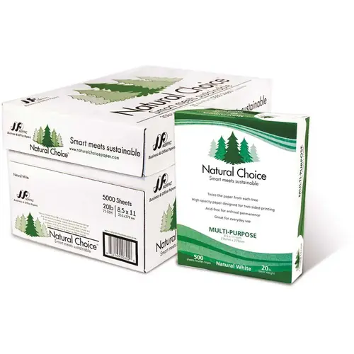 Natural Choice 8.5 in. x 11 in. Multi-Purpose Copy Paper White Natural Choice 8.5 in. x 11 in. Multi-Purpose Copy Paper White