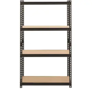 IRON HORSE 20991 36 in. W Charcoal 4-Drawer Lateral File Cabinet Black