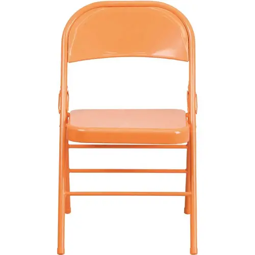 Orange Marmalade Metal Folding Chair Orange Marmalade Metal Folding Chair