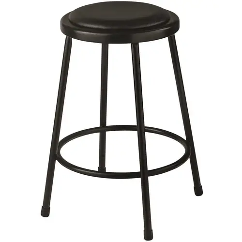 24 IN VINYL PAD STOOL BLK Black 24 IN VINYL PAD STOOL BLK Black