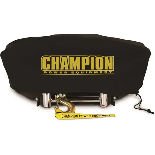 Large Neoprene Winch Cover for 8000 lbs. - 10,000 lbs. Champion Winches with Speed Mount Hitch Adapter