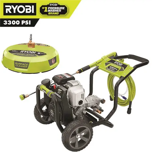 3400 PSI 2.3 GPM Cold Water Gas Pressure Washer with 16 in. Surface Cleaner 3400 PSI 2.3 GPM Cold Water Gas Pressure Washer with 16 in. Surface Cleaner