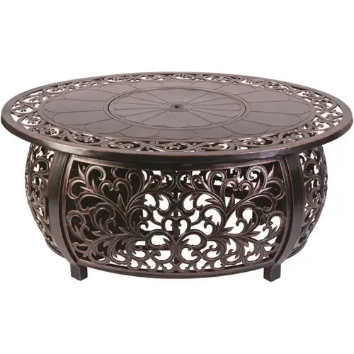 Toulon 48 in. W x 24 in. H Outdoor Gas Fire Pit Bronze