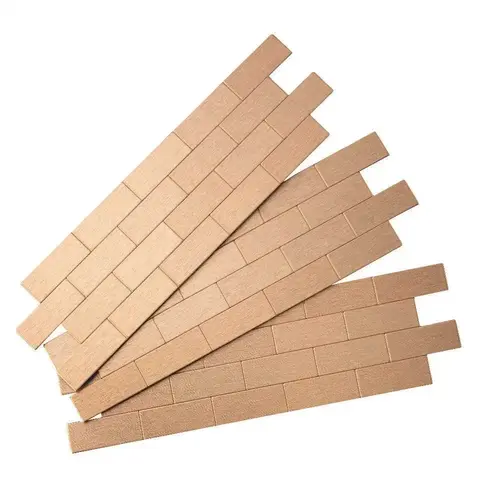 Subway Matted 12 in. x 4 in. Brushed Champagne Metal Decorative Tile Backsplash (1 sq. ft.)